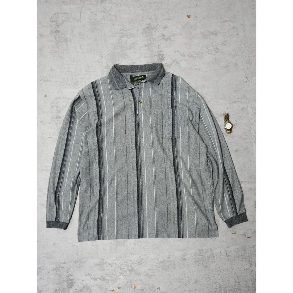 Vintage 90s Penmans Gray Full Sleeves Polo
